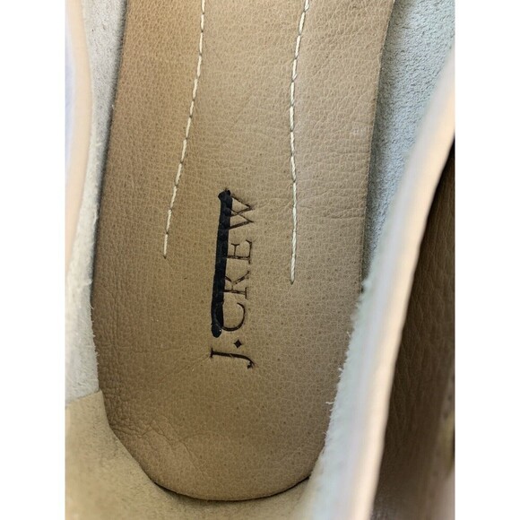 J Crew Soft Leather Loafer Taupe Bridle Bit Moccasin Toe Slip On Flat Womens 9 - Picture 7 of 12